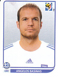 Angelos Basinas Greece samolepka Panini World Cup 2010 #174